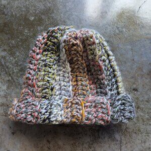 House of Agatha Handmade Chunky Crochet Beanie - NWOT